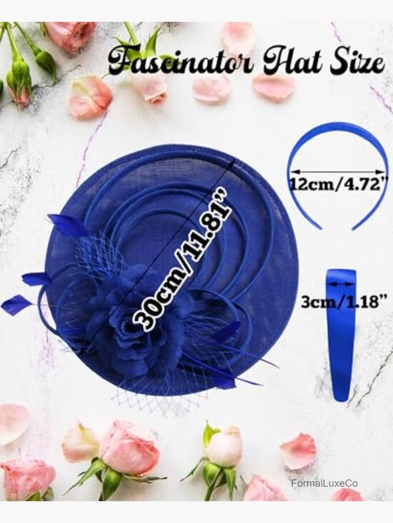 Vintage Elegant Fascinator Hat for Derby Wedding Party